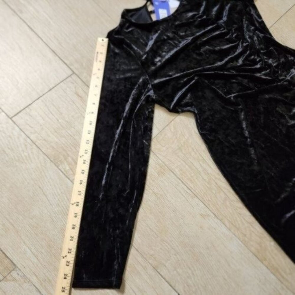 Kahlana Barfield Brown Future Collective Black Velvet Dress 1X - Picture 7 of 13